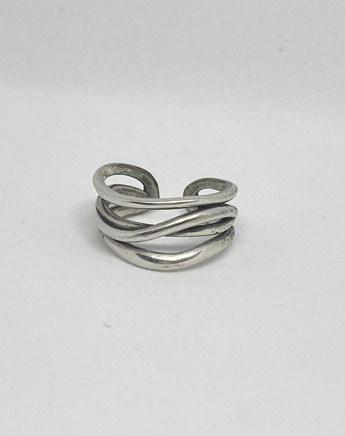 4 Layer Silver Ring