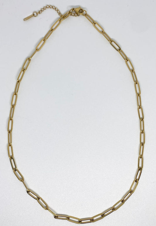Gold Chunky Link Necklace