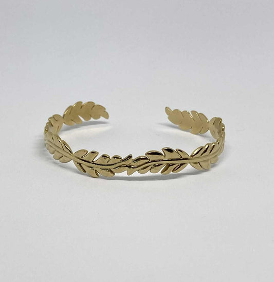 Gold Leaf Cuff Bracelet